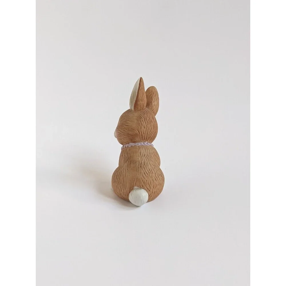 1990‎ Avon A Mother’s Love Bunny Figurine Bisque Porcelain Rabbit Easter Decor